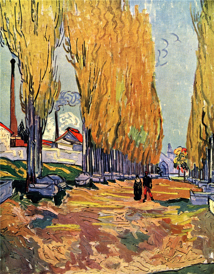 Les Alyscamps Vincent Willem Van Gogh Oil Painting